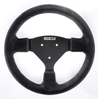 Sparco 270 suede steering wheel from Upgrade Motoring
