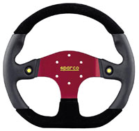 Sparco Mugello Blk/Blk/Red Steering Wheel from Upgrade Motoring