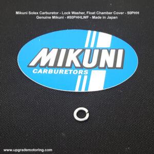 Mikuni Carburetor – Lock Washer, Float Chamber Cover. 50PHH