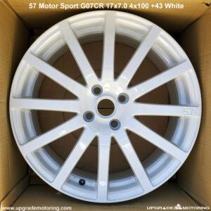 57 Motor Sport G07CR 17×7.0 4×100 +43 White – Single