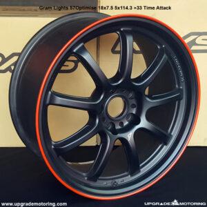 Gram Lights 57Optimise Wheel 18×8.5 5×114.3 +33 Time Attack – Single