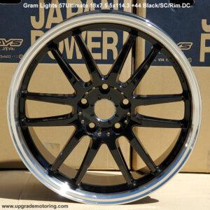 Gram Lights 57Ultimate Wheel 18×7.5 5×114.3 +44 Black/SC