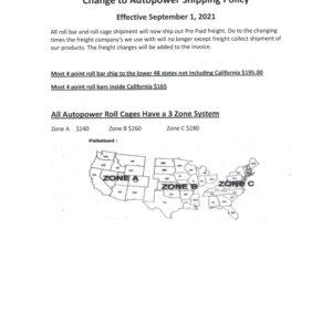 Toyota Corolla 84-88 Autopower 6pt Bolt in Roll Cage 83460