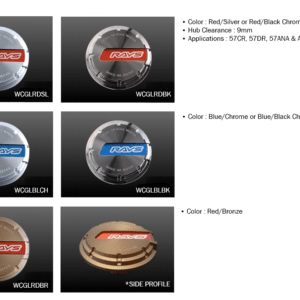 Gram Lights GL Type Center Cap with Red #WCGLRDSL