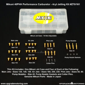 Mikuni 40PHH Carburetor – 4cyl Jetting Kit #Z70/161