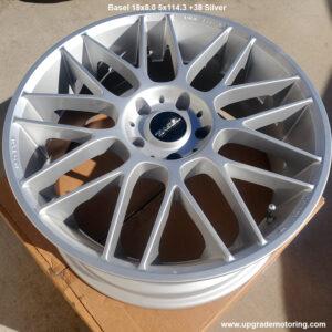 Starform Basel 18×8.0 5×114.3 +38 Silver Wheel – Single