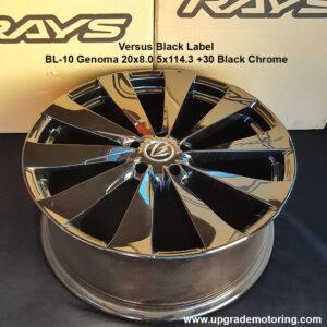 Versus Black Label BL-10 Genoma 20×8.0 5×114.3 +30 Black Chrome
