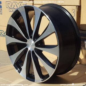 Black Fleet Sinclair 20×8.0 5×114.3 +38 DK Wheel