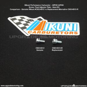 Mikuni Carburetor – Screw, Float Adj Plate 40/44PHH #CW2=0512 #10