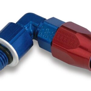 Earl’s Fuel Inlet Fitting Swivel Seal Hose End 90Deg Red/Blu 849091ERL