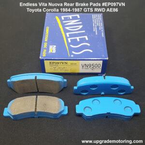 Endless Vita Nuova Brake Pads – Corolla 84-87 GTS Rear #EP097VN