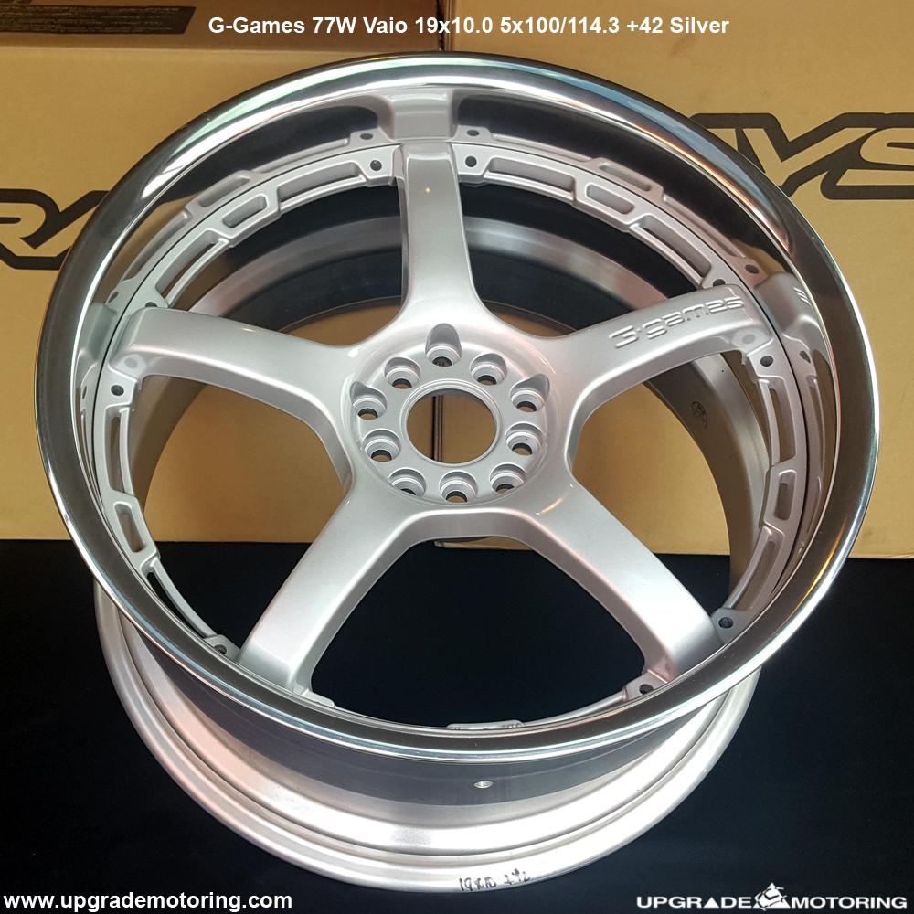 G-Games 77W Vaio Wheel 19x10.0 5x100/114.3 +42 Silver Display