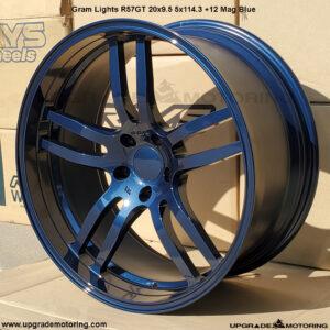 Gram Lights R57GT Wheel 20×9.5 5×114.3 +12 Mag Blue Forged