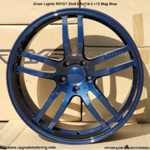 Gram Lights R57GT Wheel 20×9.5 5×114.3 +12 Mag Blue Forged