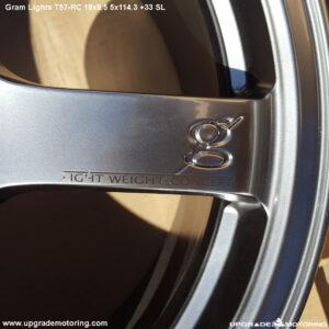 Gram Lights T57RC Wheel 18×8.5 5×114.3 +33 Shinning Silver – Single