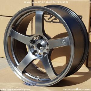 Gram Lights T57RC Wheel 18×8.5 5×114.3 +33 Shinning Silver – Single