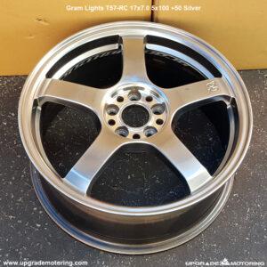 Gram Lights T57RC Wheel 17×7.0 5×100 +50 Shinning Silver