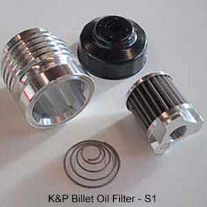 K&P Engineering Billet Oil Filter S1-M 20×1.5mm Machine Finish