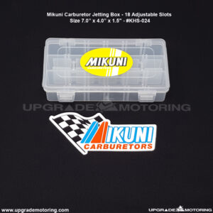 Mikuni Carburetor Jetting Box – 18 Adj. Slots 7x4x1.5″ #KHS-024