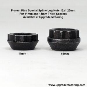 Project Kics Wide Thread 11mm Thick Spacer – Spline Lug Nut 12X1.25mm