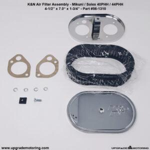 K&N Oval Air Filter Mikuni Solex PHH 4.5″x7″x2.0″ #56-1310
