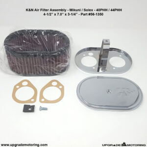 K&N Oval Air Filter Mikuni Solex PHH Carburetor 4.5″x7.0″x3.25″ #56-1350