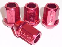 Ligier 12×1.25 Red Open End Aluminum Lug Nuts #LIG12125RED