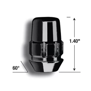 Gorilla Lock 12×1.5 Black Closed Acorn Lug 4pk 71631NBC