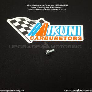 Mikuni Carburetor – Screw, Float Adj Plate 40/44PHH #CW2=0512 #10