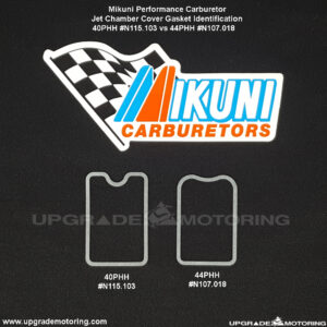 Mikuni Carburetor – Gasket, Jet Chamber Cover 44PHH #N107.018