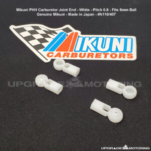 Mikuni Carburetor – Joint, Linkage Ball, White, Pitch 0.8 N110/407
