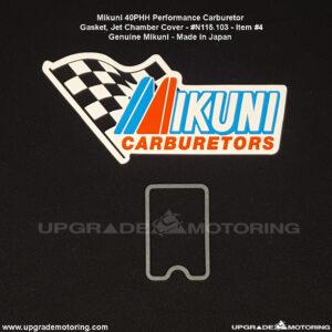 Mikuni Carburetor – Gasket, Jet Chamber Cover 40PHH #4 #N115.103