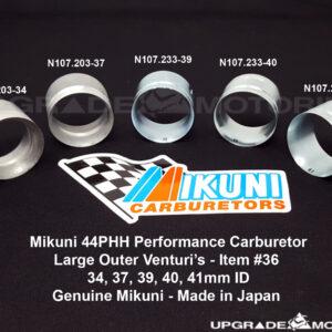 Mikuni Carburetor – Venturi, Large Size 39 44PHH #N107.233-39