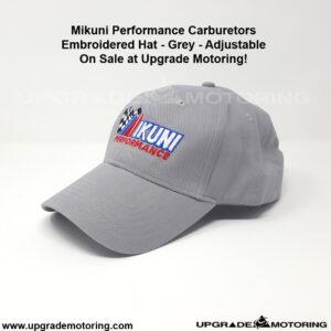 Mikuni Carburetor Hat – Grey, Embroidered Mikuni Performance Logo