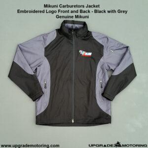 Mikuni Carburetor – Jacket Embroidered Logo – Black/Grey – X-Large