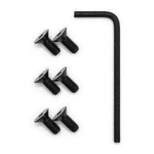 Momo Steering Wheel Screws – Std Size – Tapered – Blk – 6pk – SWSCREW10