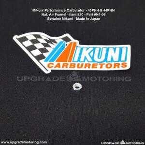Mikuni Carburetor – Nut, Air Funnel 40PHH 44PHH #N1-06 #30