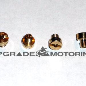 Mikuni Carburetor - Main Jet. 40PHH, 44PHH. Genuine Mikuni N100.604-(Size), Made in Japan. Large Round 8mm Head.