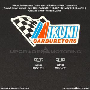 Mikuni Carburetor – Gasket, Small Venturi 44PHH #N101.019 #29