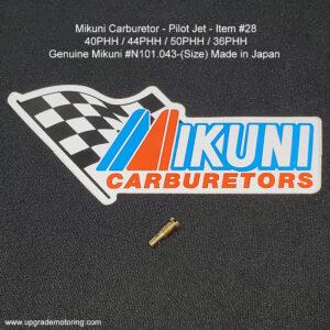 Mikuni Carburetor – Pilot Jet – Size 100 – 40PHH 44PHH #N101.043-100 #28