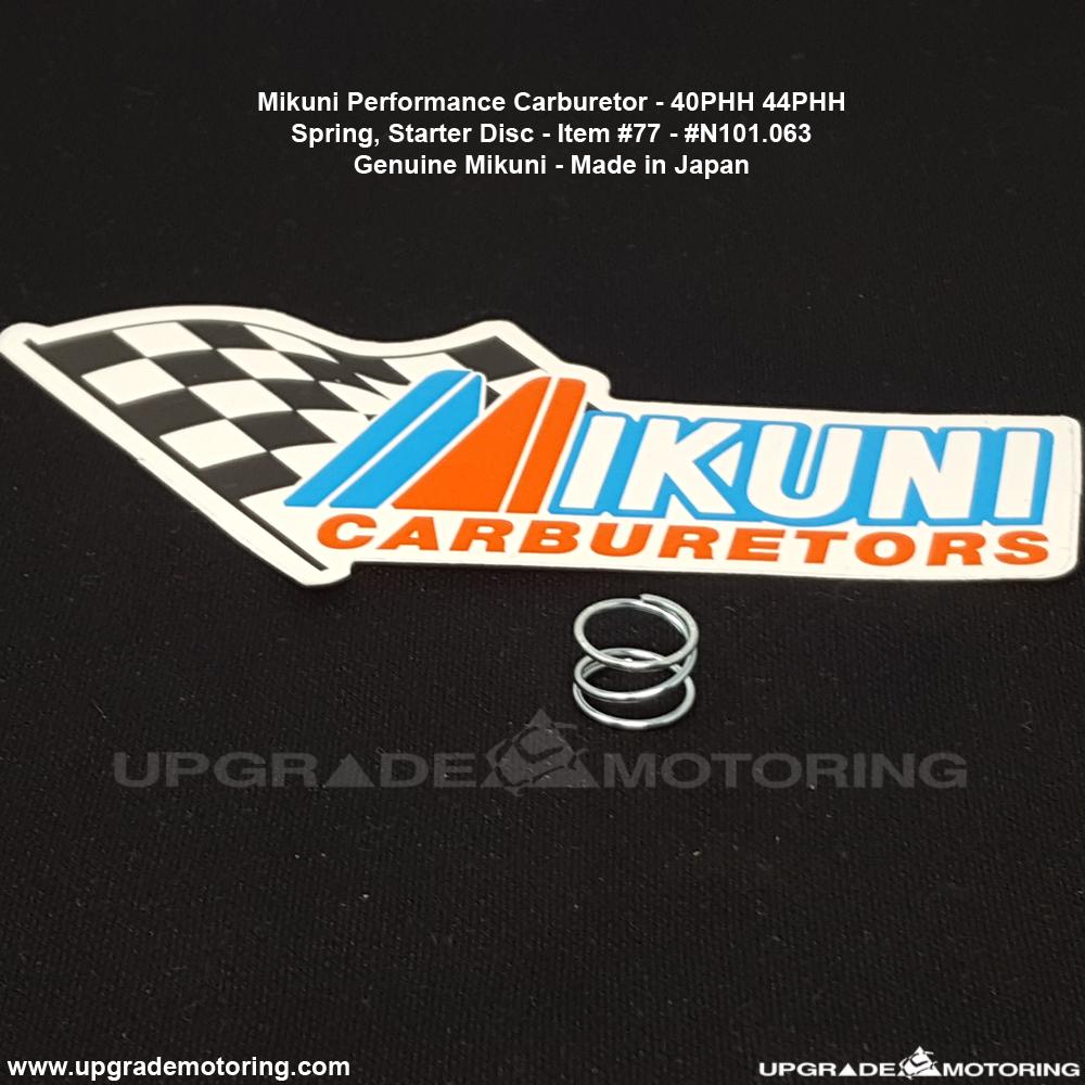 B早春 Mikuni Carburetor - Spring, Starter Disc 40/44/50 PHH #N101.063