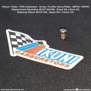 Mikuni Carburetor – Screw, Thr Valve 44PHH 50PHH N107.204-RB