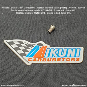Mikuni Carburetor – Screw, Thr Valve 44PHH 50PHH N107.204-RB