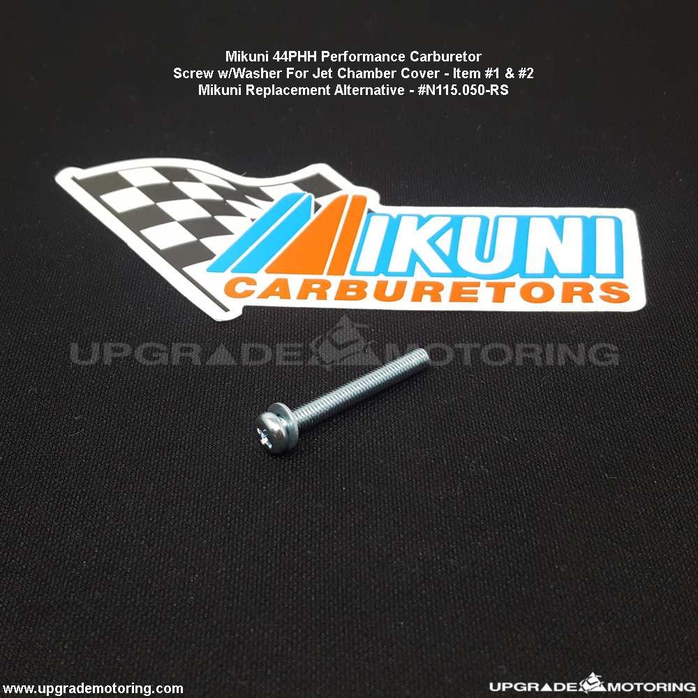 Screw, Jet Chamber Cover Mikuni 44PHH Carburetor #N115.050-RS