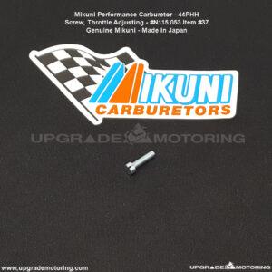 Mikuni Carburetor – Screw, Throttle Adj. #37 44PHH #N115.053