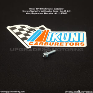 Screw, Jet Chamber Cover – Mikuni 40PHH Carburetor #N115.106-RS