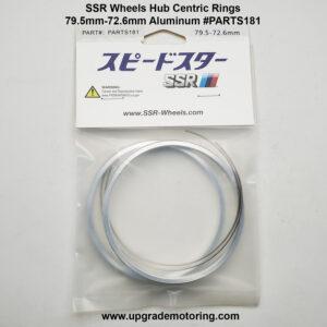 SSR Wheels Hub Centric Rings 79.5-72.6 Aluminum Pair PARTS181