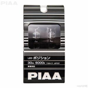 Piaa 168 (T10) LED Wedge Bulb 6000K – Twin Pack #19107
