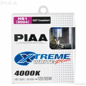 Piaa 9004 Xtreme White Plus 65/45w=120/95w 4000K Pair #19614