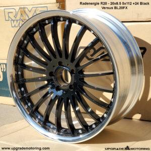 Versus BL20FX/Radenergie R20 20×8.5 5×112 +24 Black – Single